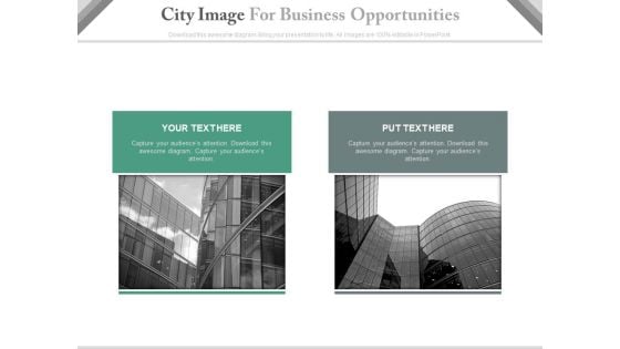 Office Buildings Compare Chart Powerpoint Slides