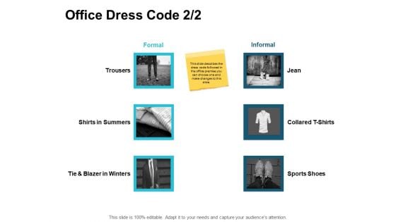 Office Dress Code Marketing Ppt PowerPoint Presentation Styles Templates