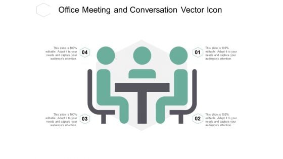 Office Meeting And Conversation Vector Icon Ppt PowerPoint Presentation Infographics Picture