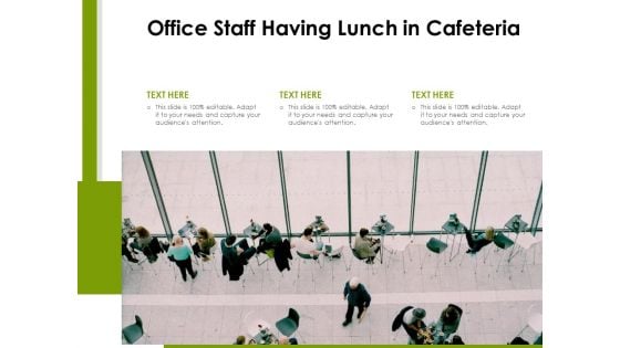 Office Staff Having Lunch In Cafeteria Ppt PowerPoint Presentation File Smartart PDF