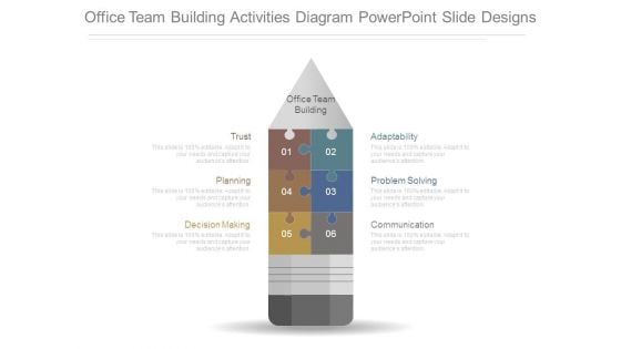 Office Team Building Activities Diagram Powerpoint Slide Designs