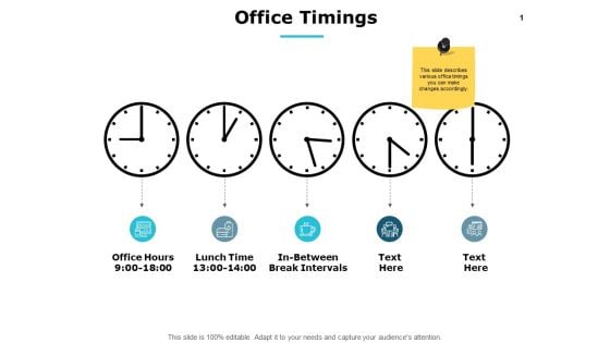 Office Timings Management Ppt PowerPoint Presentation Pictures Templates