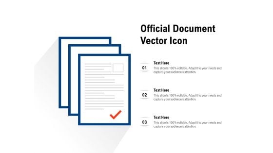 Official Document Vector Icon Ppt PowerPoint Presentation Inspiration Design Ideas