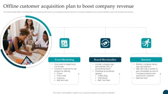 Offline Customer Acquisition Plan To Boost Company Revenue Diagrams PDF