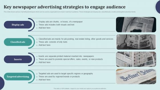 Offline Marketing Techniques To Elevate Brand Visibility Key Newspaper Advertising Strategies Topics PDF Offline Marketing Techniques To Elevate Brand Visibility Key Newspaper Advertising Strategies Topics PDF
