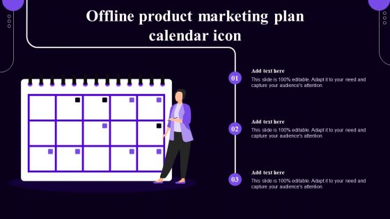 Offline Product Marketing Plan Calendar Icon Rules PDF