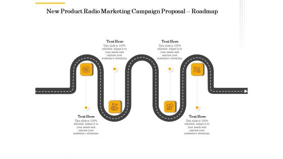 Offline Promotional Strategy For New Product Radio Marketing Campaign Proposal Roadmap Formats PDF