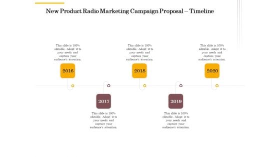 Offline Promotional Strategy For New Product Radio Marketing Campaign Proposal Timeline Mockup PDF Offline Promotional Strategy For New Product Radio Marketing Campaign Proposal Timeline Mockup PDF