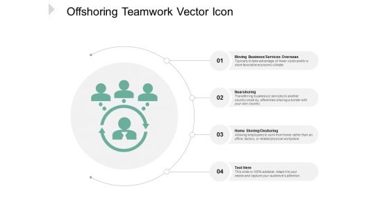 Offshoring Teamwork Vector Icon Ppt PowerPoint Presentation Professional Deck