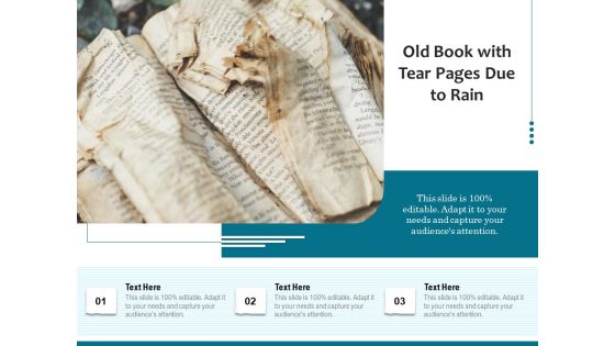 Old Book With Tear Pages Due To Rain Ppt PowerPoint Presentation File Outfit PDF