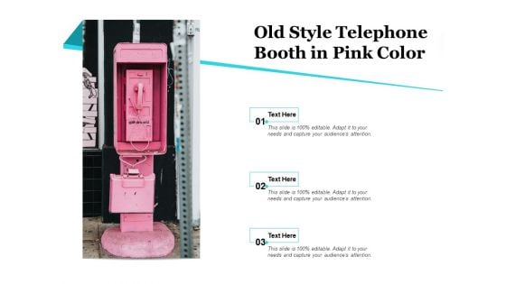 Old Style Telephone Booth In Pink Color Ppt PowerPoint Presentation Styles Example Introduction PDF