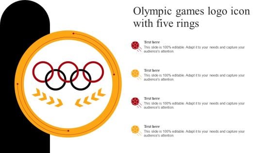 Olympic Games Logo Icon With Five Rings Demonstration PDF