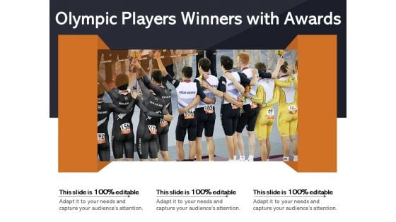 Olympic Players Winners With Awards Ppt PowerPoint Presentation File Designs PDF