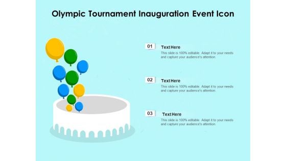Olympic Tournament Inauguration Event Icon Ppt PowerPoint Presentation File Graphics Tutorials PDF