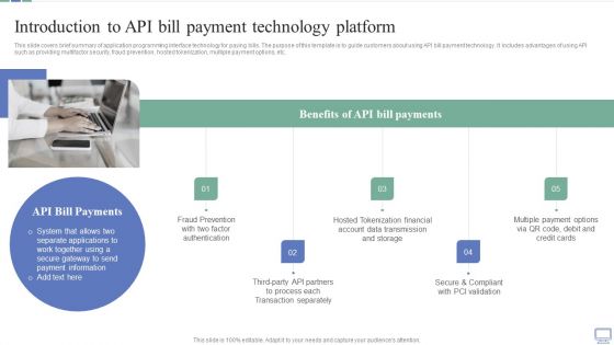 Omnichannel Banking Services Platform Introduction To API Bill Payment Technology Platform Elements PDF Omnichannel Banking Services Platform Introduction To API Bill Payment Technology Platform Elements PDF