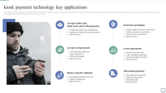 Omnichannel Banking Services Platform Kiosk Payment Technology Key Applications Portrait PDF