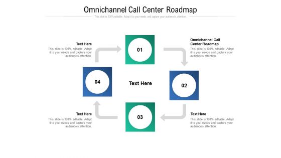 Omnichannel Call Center Roadmap Ppt PowerPoint Presentation Pictures Files Cpb Pdf