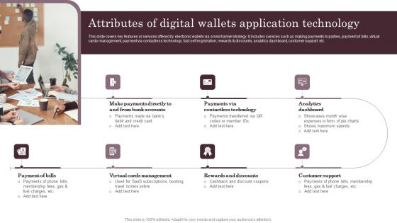 Omnichannel Services Solution In Financial Sector Attributes Of Digital Wallets Application Summary PDF Omnichannel Services Solution In Financial Sector Attributes Of Digital Wallets Application Summary PDF