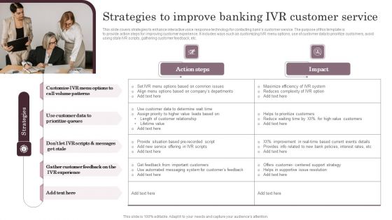 Omnichannel Services Solution In Financial Sector Strategies To Improve Banking IVR Designs PDF