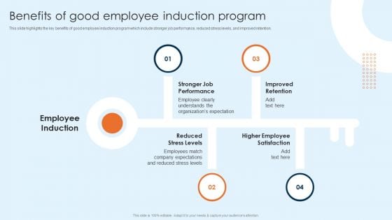Onboarding Brochure For New Employees Benefits Of Good Employee Induction Program Elements PDF Onboarding Brochure For New Employees Benefits Of Good Employee Induction Program Elements PDF