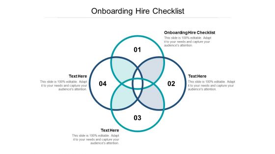 Onboarding Hire Checklist Ppt PowerPoint Presentation Inspiration Graphics Design Cpb