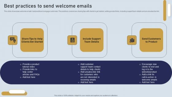 Onboarding Journey For Effective Client Communication Best Practices To Send Welcome Emails Inspiration PDF