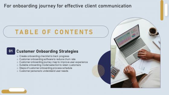 Onboarding Journey For Effective Client Communication Table Of Contents Themes PDF Onboarding Journey For Effective Client Communication Table Of Contents Themes PDF