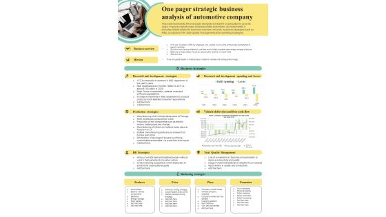 One Page Business Technique PDF Document PPT Template