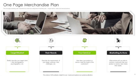 One Page Merchandise Plan Ppt PowerPoint Presentation Complete With Slides