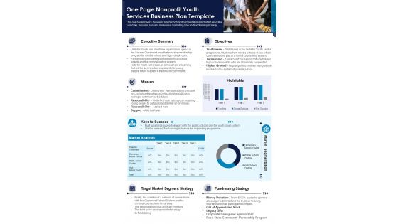 One Page Nonprofit Youth Services Business Plan Template PDF Document PPT Template One Page Nonprofit Youth Services Business Plan Template PDF Document PPT Template