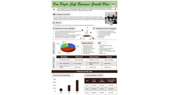 One Page Organizational Growth And Development Strategy PDF Document PPT Template