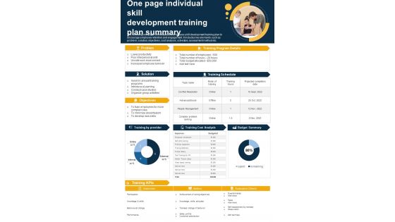 One Page Overview For Individual Skill Enhancement Program PDF Document PPT Template One Page Overview For Individual Skill Enhancement Program PDF Document PPT Template