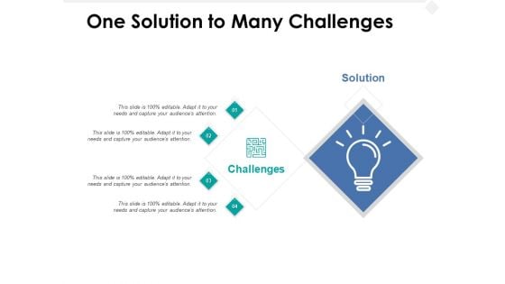 One Solution To Many Challenges Ppt PowerPoint Presentation File Design Ideas