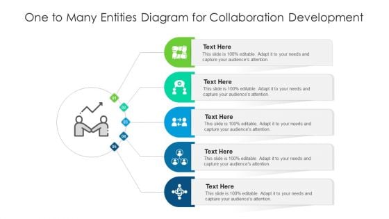 One To Many Entities Diagram For Collaboration Development Ppt PowerPoint Presentation File Outfit PDF