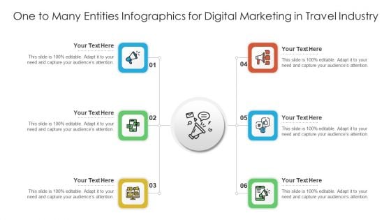 One To Many Entities Infographics For Digital Marketing In Travel Industry Ppt PowerPoint Presentation Gallery Graphics PDF One To Many Entities Infographics For Digital Marketing In Travel Industry Ppt PowerPoint Presentation Gallery Graphics PDF