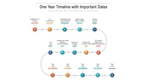 One Year Timeline With Important Dates Ppt PowerPoint Presentation Slides Graphics Pictures PDF One Year Timeline With Important Dates Ppt PowerPoint Presentation Slides Graphics Pictures PDF
