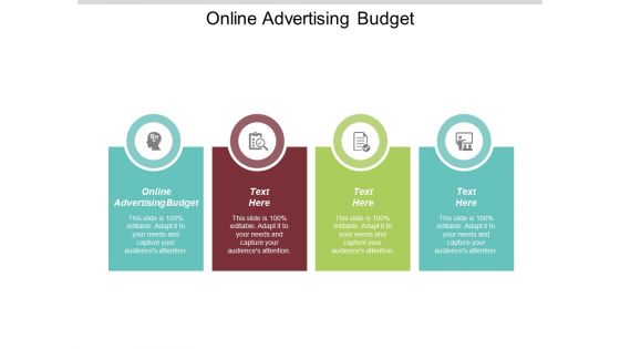 Online Advertising Budget Ppt PowerPoint Presentation Show Cpb