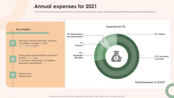 Online Advertising Firm Business Profile Annual Expenses For 2021 Information PDF