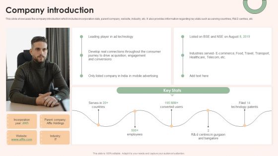 Online Advertising Firm Business Profile Company Introduction Demonstration PDF Online Advertising Firm Business Profile Company Introduction Demonstration PDF