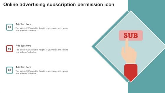 Online Advertising Subscription Permission Icon Information PDF