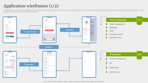 Online Application Development Application Wireframes Guidelines PDF