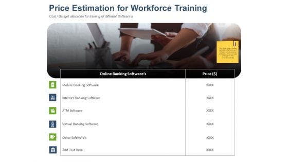 Online Banking Administration Procedure Price Estimation For Workforce Training Guidelines PDF