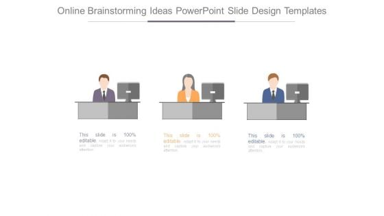 Online Brainstorming Ideas Powerpoint Slide Design Templates