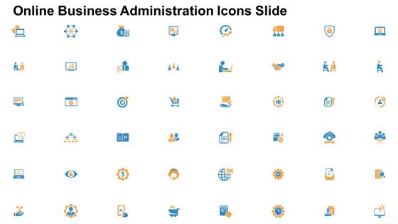 Online Business Administration Icons Slide Ppt Portfolio Clipart Images PDF