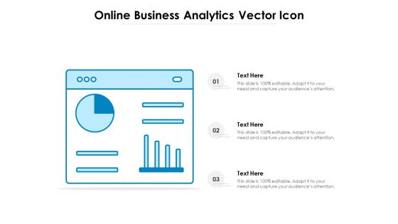 Online Business Analytics Vector Icon Ppt PowerPoint Presentation Icon Clipart PDF