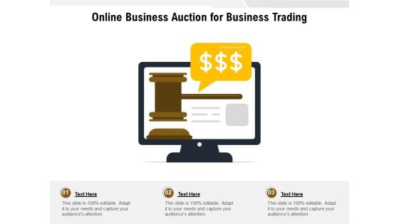 Online Business Auction For Business Trading Ppt PowerPoint Presentation Gallery Background Image PDF