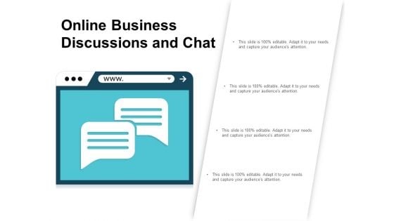 Online Business Discussions And Chat Ppt Powerpoint Presentation Icon Gallery