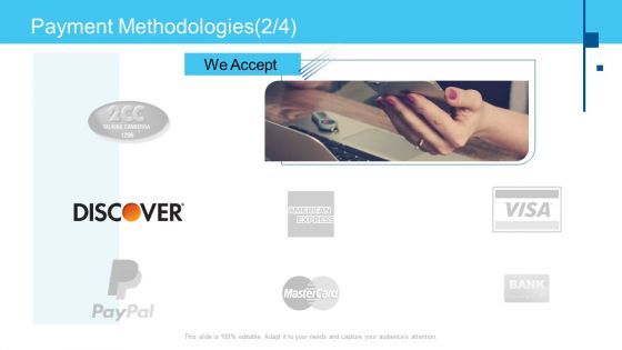 Online Business Framework Payment Methodologies Accept Template PDF