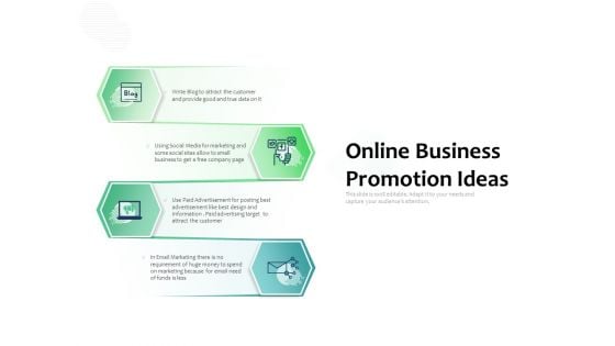 Online Business Promotion Ideas Ppt PowerPoint Presentation Pictures Objects PDF