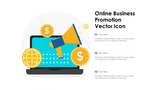 Online Business Promotion Vector Icon Ppt PowerPoint Presentation File Display PDF